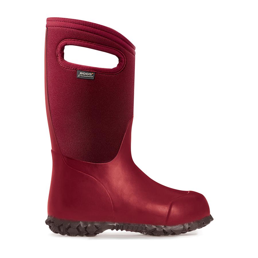 maroon rain boots