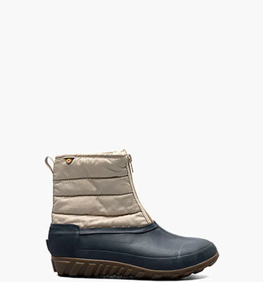 Classic Casual Winter Zip Women's Waterproof Slip On Snow Boots