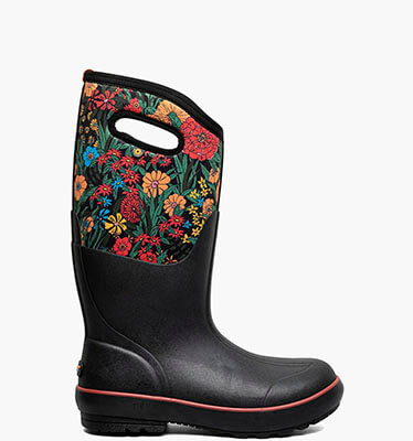 Classic II Vintage Floral Women's Farm Boots in Black Multi for $145.00