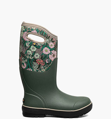 Classic II Vintage Floral Women's Farm Boots in Green Multi for $145.00