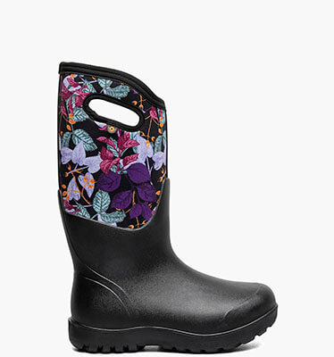 Neo-Classic Fall Foliage Women's Farm Boots in Black Multi for $170.00