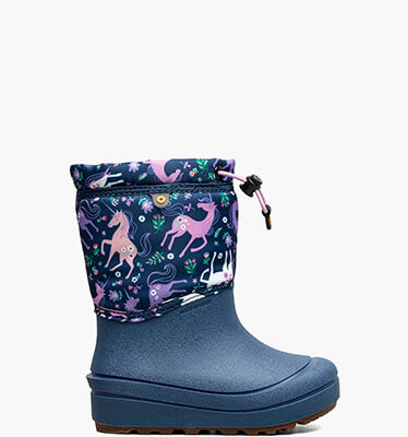 Snow Shell Boot Unicorn Meadow Kids' Winter Boots in Indigo Multi for $80.00