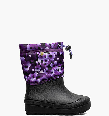 Snow Shell Boot Tropadelic Floral Kids' Winter Boots in Black Multi for $80.00