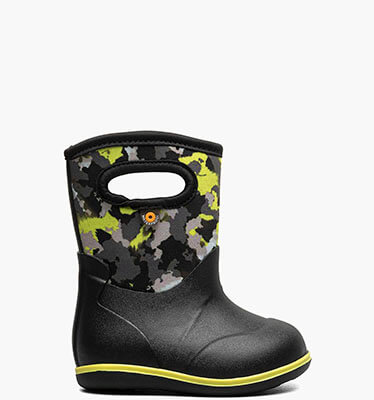 Baby Classic Camo Textures Waterproof Baby Boots in Black Multi for $75.00