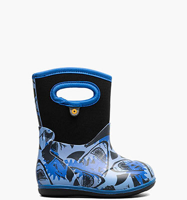 Baby Classic Sharks Waterproof Baby Boots in Blue Multi for $75.00