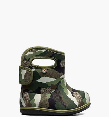 Baby Bogs II Camo Landscapes Waterproof Baby Boots in Green Multi for $75.00