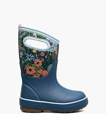 Classic II Vintage Floral Kids' 3 Season Boots in Blue Multi for $100.00