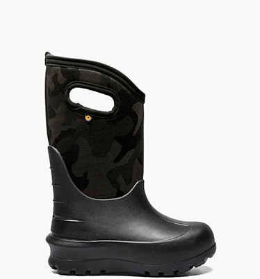 Neo-Classic Tonal Camo Kids Winter Boots in Black for $85.99