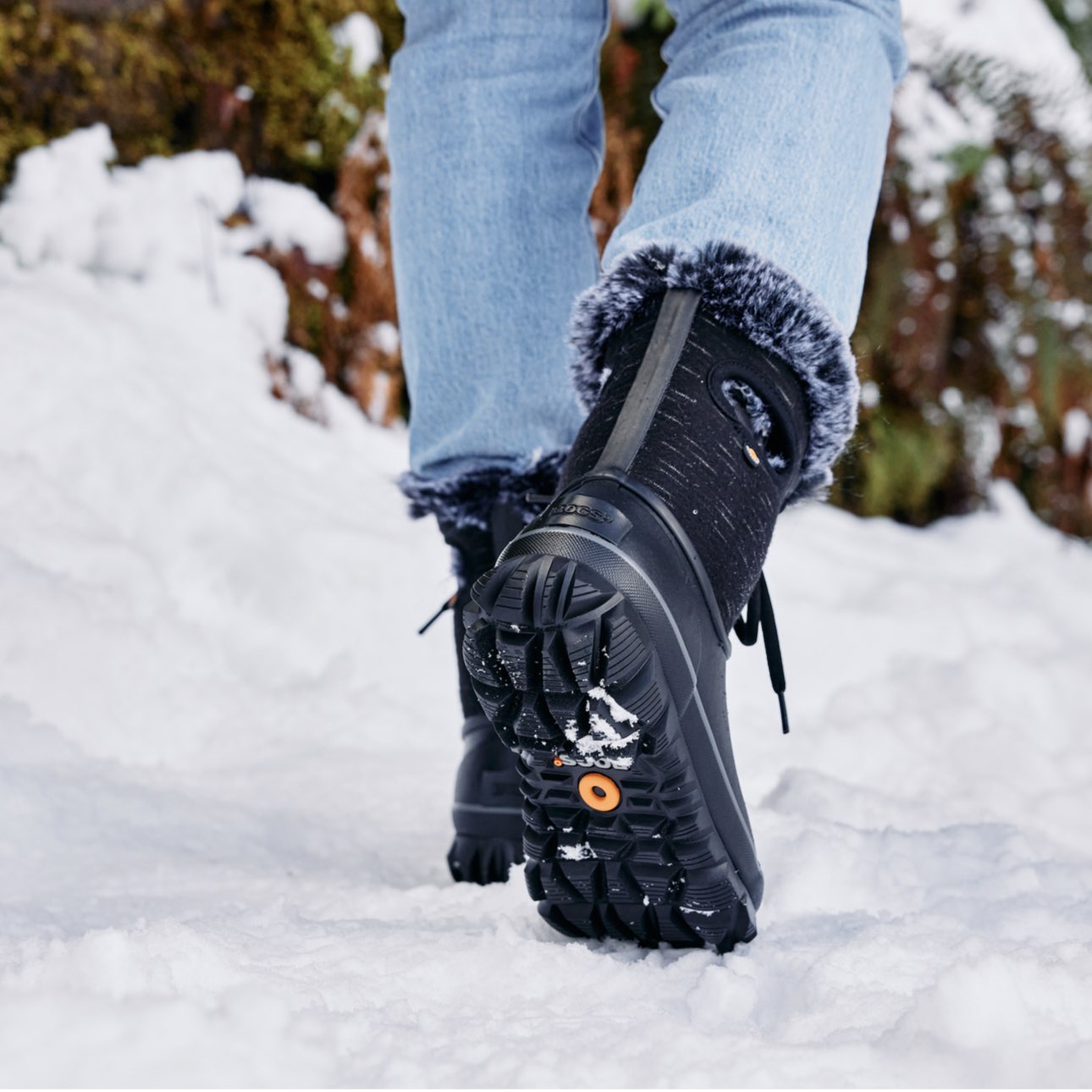 Image features the women's Arcata in the snow. 