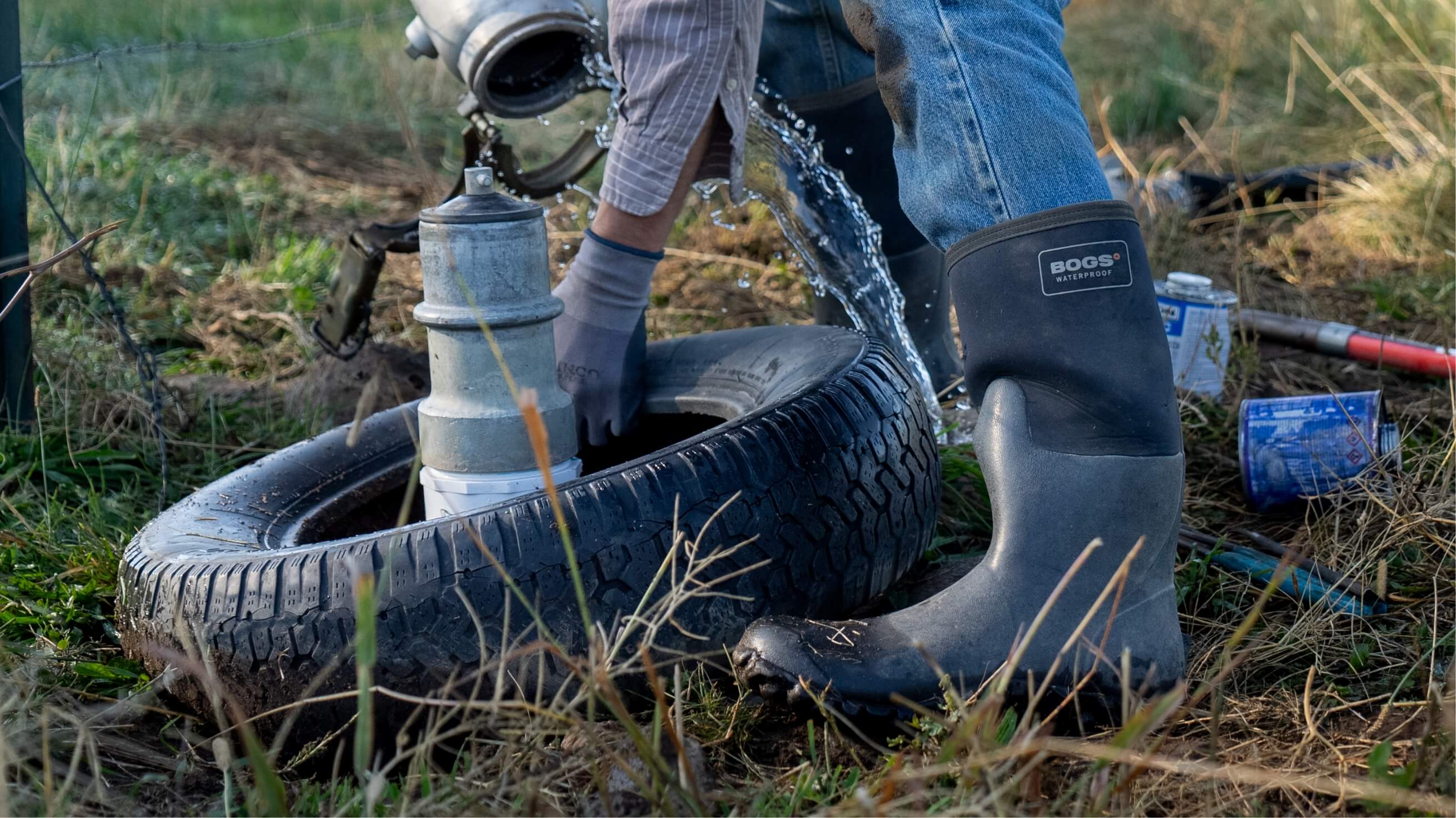 Shop the Men's Mesa Tall Soft Toe waterproof farm & work boots. The featured product is the Men's Mesa Tall Soft Toe in black.