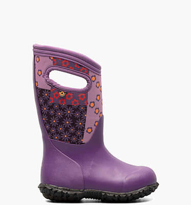 York Patchwork Floral Kid's Rainboots in Purple Multi for $64.90