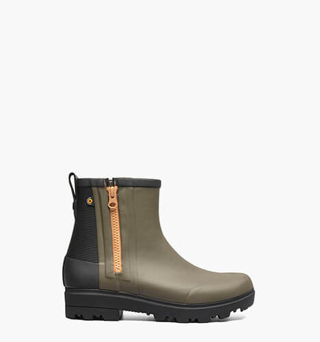 Holly Rain Zip Women's Rainboots in Army Green for $125.00