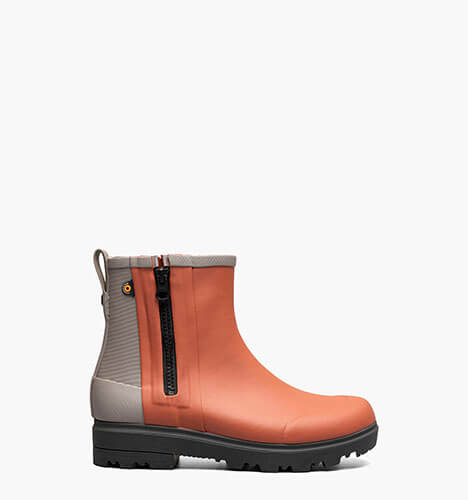 Holly Rain Zip Women's Rainboots in Brick for $125.00