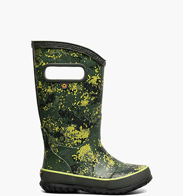 Rainboot Micro Camo Kids Rainboots in Green Multi for $60.00