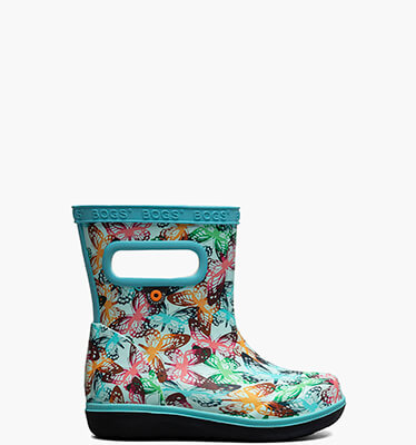 Skipper II Butterfly Camo Kids Rainboots in Blue Multi for $55.00