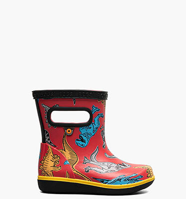 Skipper II Super Dino Kids Rainboots in Cherry for $55.00