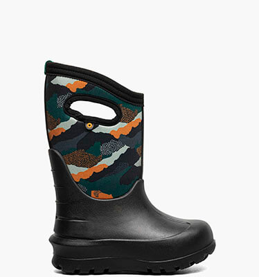 Neo-Classic Camo Landscape Kids' 3 Season Boots in Black Multi for $115.00