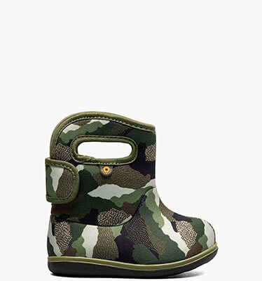 Baby Bogs II Camo Landscapes Waterproof Baby Boots in Green Multi for $56.99