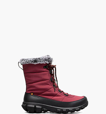 Cedar Quilt Lace Women's Waterproof Boots in Garnet for $155.00