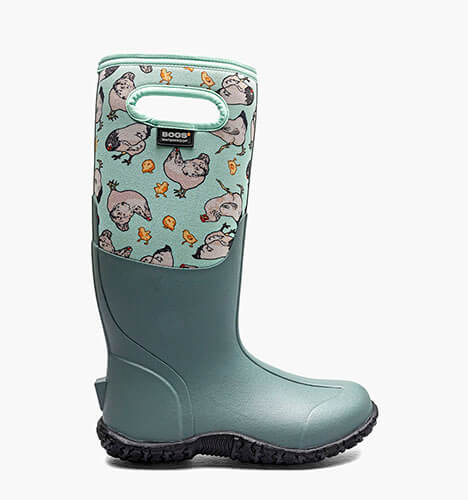 Mesa Chickens Women's Farm Boots in Aqua Multi for $125.00