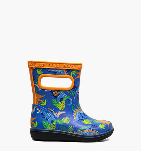 Skipper II Dinosaur Jungle Kids Rainboots in Blue Multi for $55.00