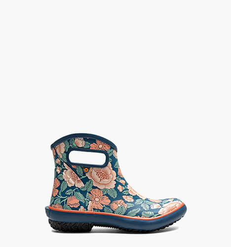 Patch Ankle Tapestry Floral Women's Garden Boots in navy multi for $85.00