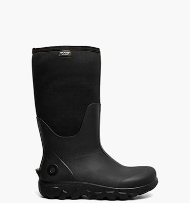 Classic Seamless Tall Men's Farm Boots in Black for $160.00